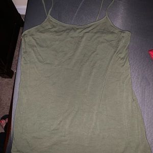 Time and Tru Olive Cami Tank - NWOT and 3/$10 elig